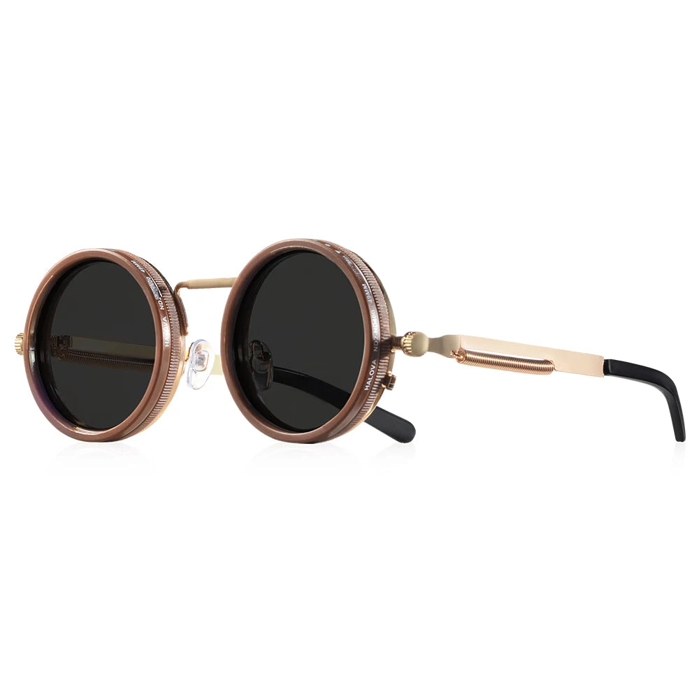Lunettes de soleil rondes polarisées avec protection UV400