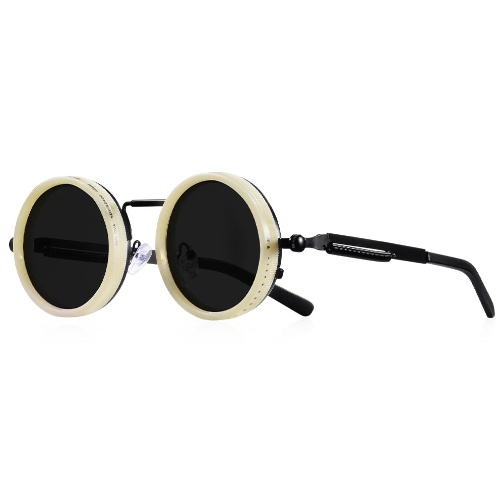 Lunettes de soleil rondes polarisées avec protection UV400