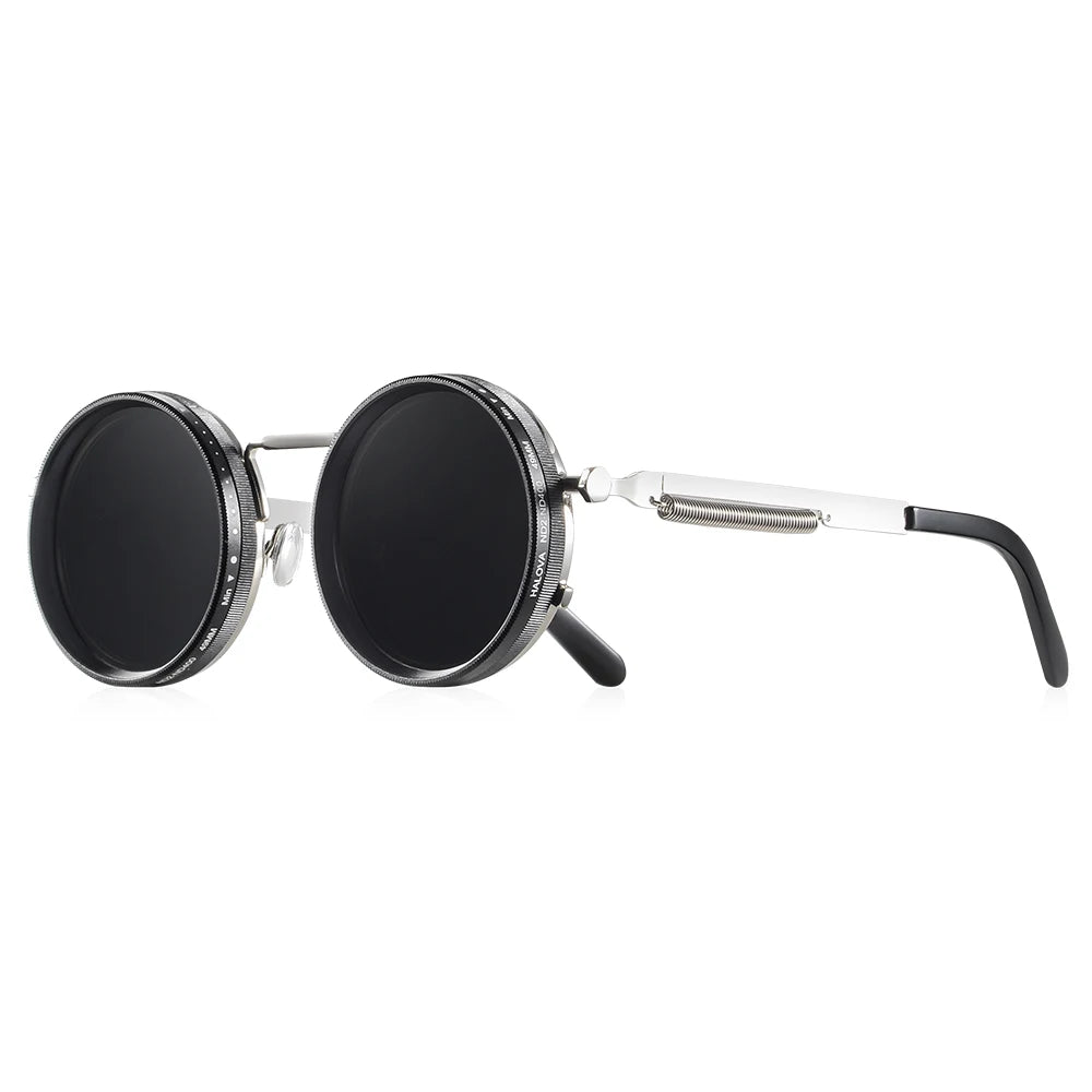 Lunettes de soleil rondes polarisées avec protection UV400