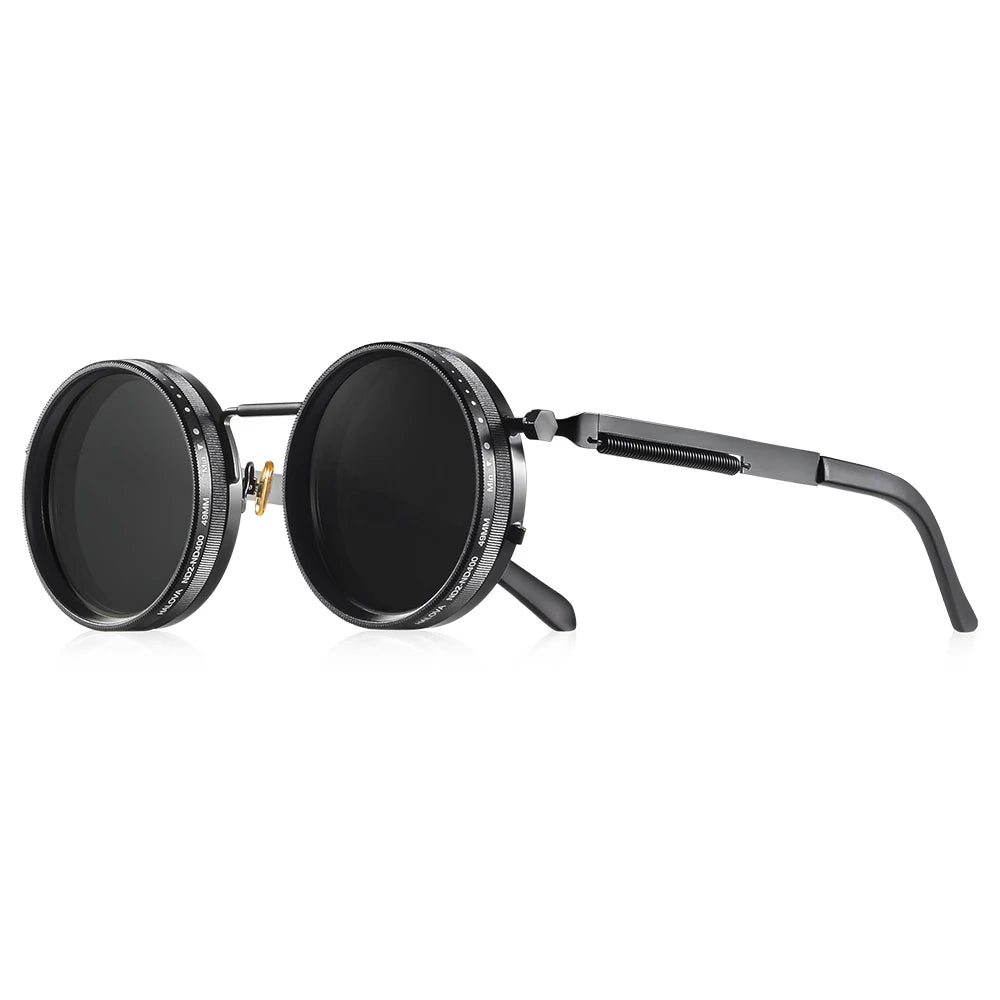Lunettes de soleil rondes polarisées avec protection UV400
